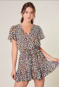 Electric Leopard Print Romper